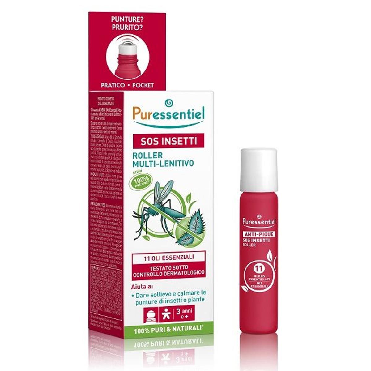 Puressentiel Sos Insetti Roll-on Multi Lenitivo Bio 5ml