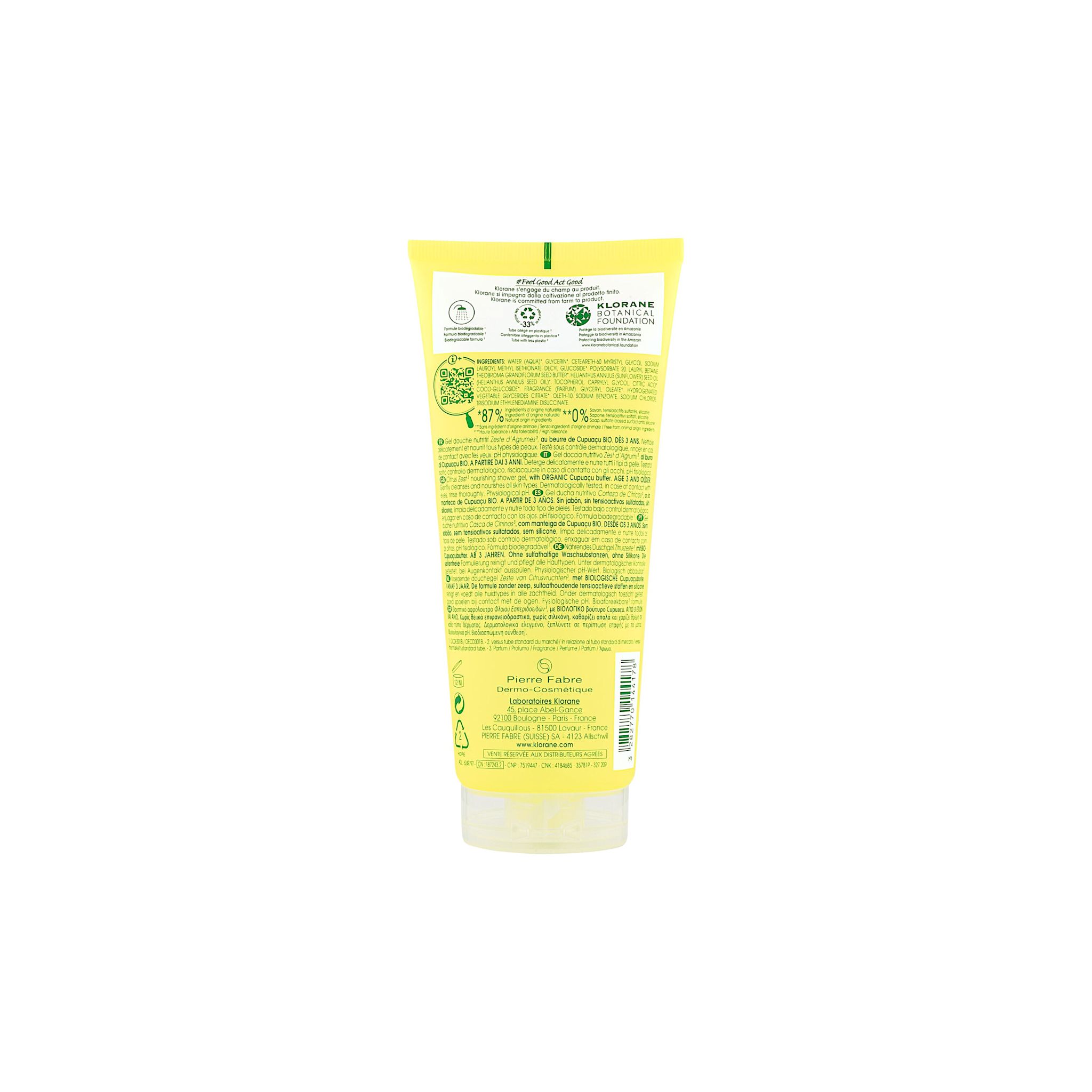 image - 981391295 - KLORANE GEL DOCCIA ZEST D'AGRUMI 200 ML - 4706501_2.jpg