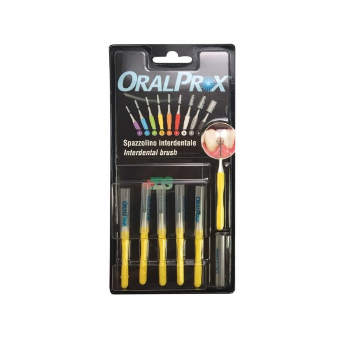 image - 920597616 - ORALPROX BLISTER DA 6 SPAZZOLINI INTERDENTALI MISURA 3 COLORE GIALLO - 4717467_1.jpg