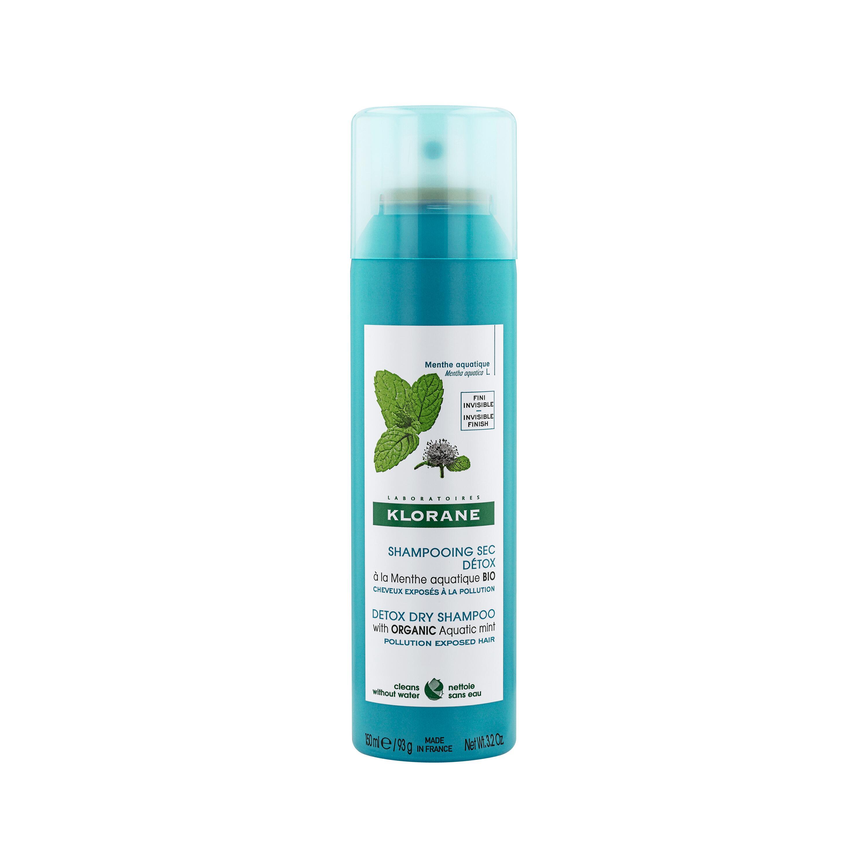 Klorane Shampoo Secco Alla Menta Acquatica Anti-inquinamento E Detox 150ml