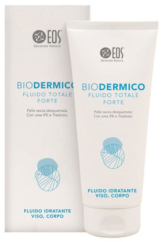 Eos Biodermico Fluido Totale Forte Pelle Secca Desquamata Urea 4% Trealosio Idratazione viso Corpo 200ml