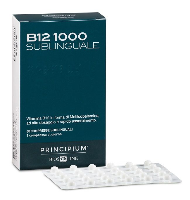 Bios Line Principium B12 1000 Sublinguale Integratore Energetico 60 Compresse