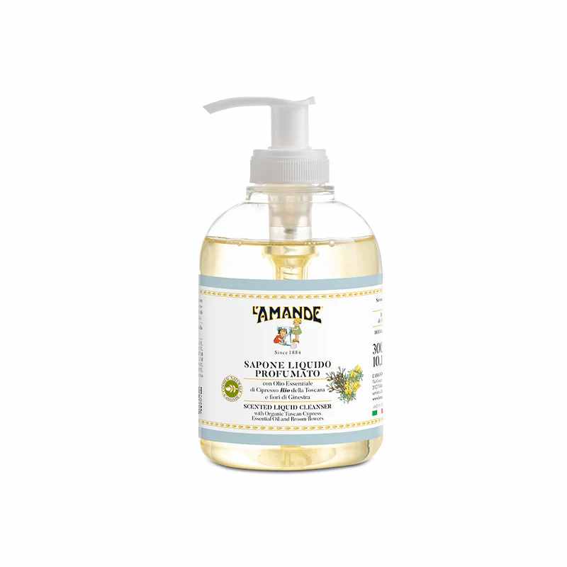 L'amande Sapone Liquido Cipresso Bio Della Toscana E Fiori Di Ginestra 300ml