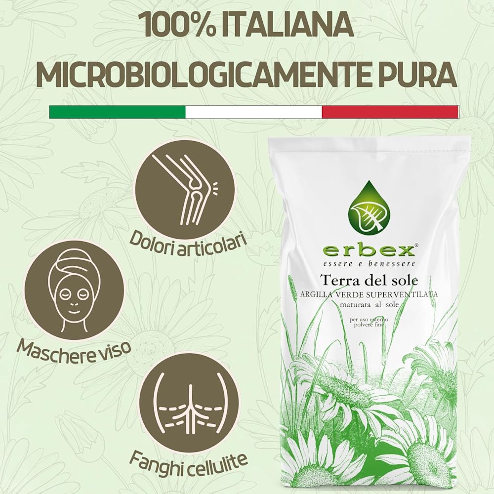 image - 908390812 - Argilla verde superventilata da utilizzare per maschere viso e corpo, cataplasmi, impiastri, bagni, maniluvi e pediluvi. - 4867916_9.jpg