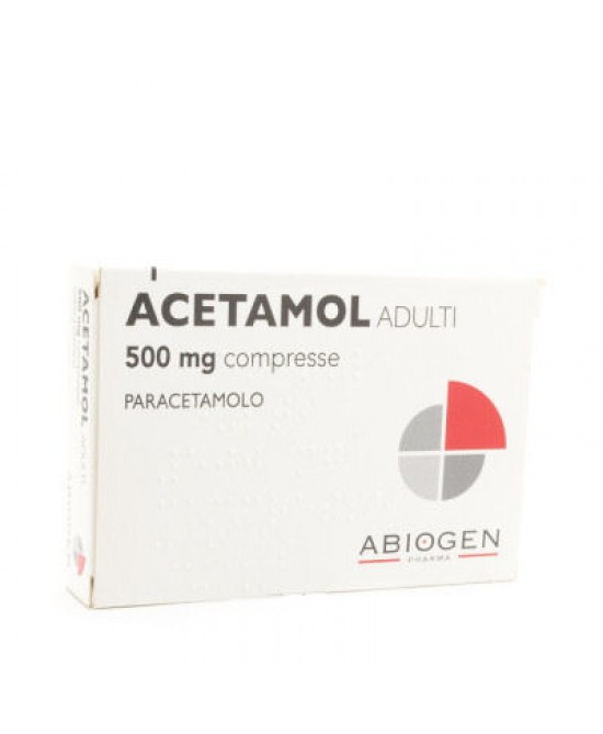 Acetamol per Adulti 500mg Paracetamolo 20 Compresse