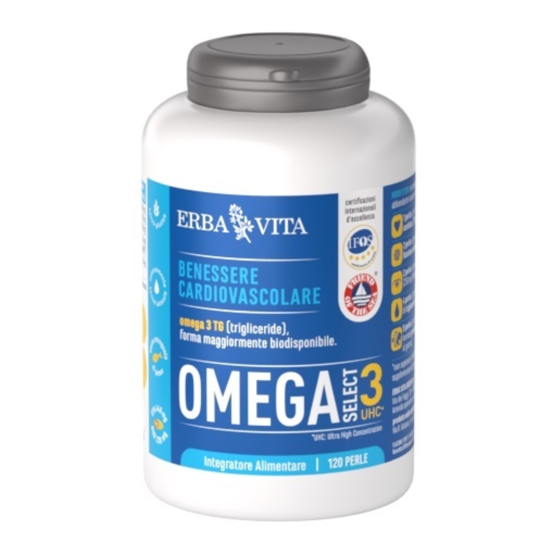 Erba Vita Omega 3 Uhc Integratore Benessere Cardiovascolare 120 Perle