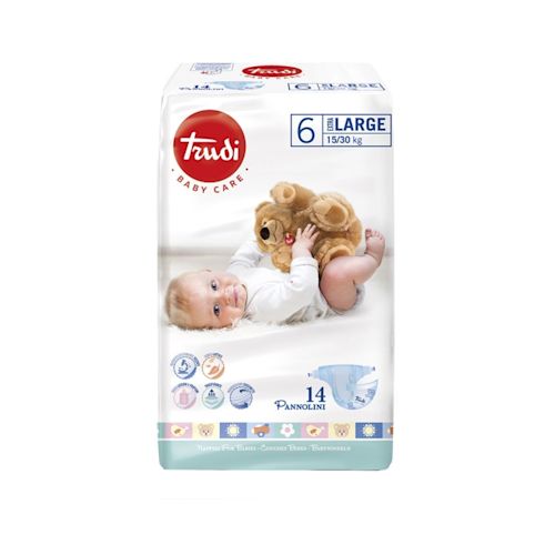 image - 982463248 - TRUDI BABY CARE PANNOLINO BAMBINI EXTRALARGE 15/30 KG 14 PEZZI - 4864107_2.jpg