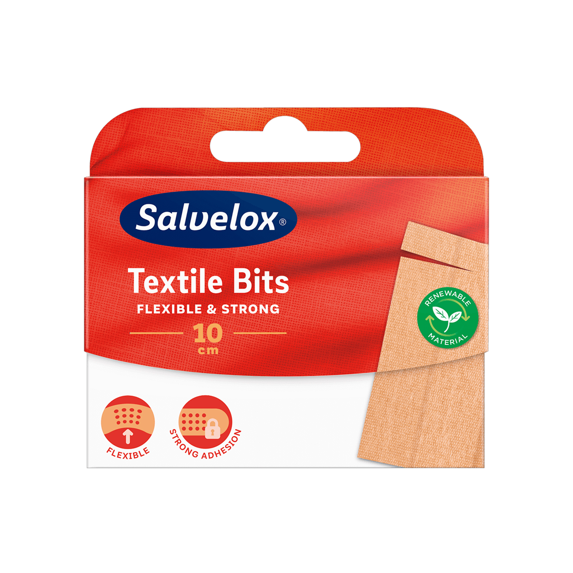 Salvelox Cerotti Textile Bits 10cm 10 Pezzi