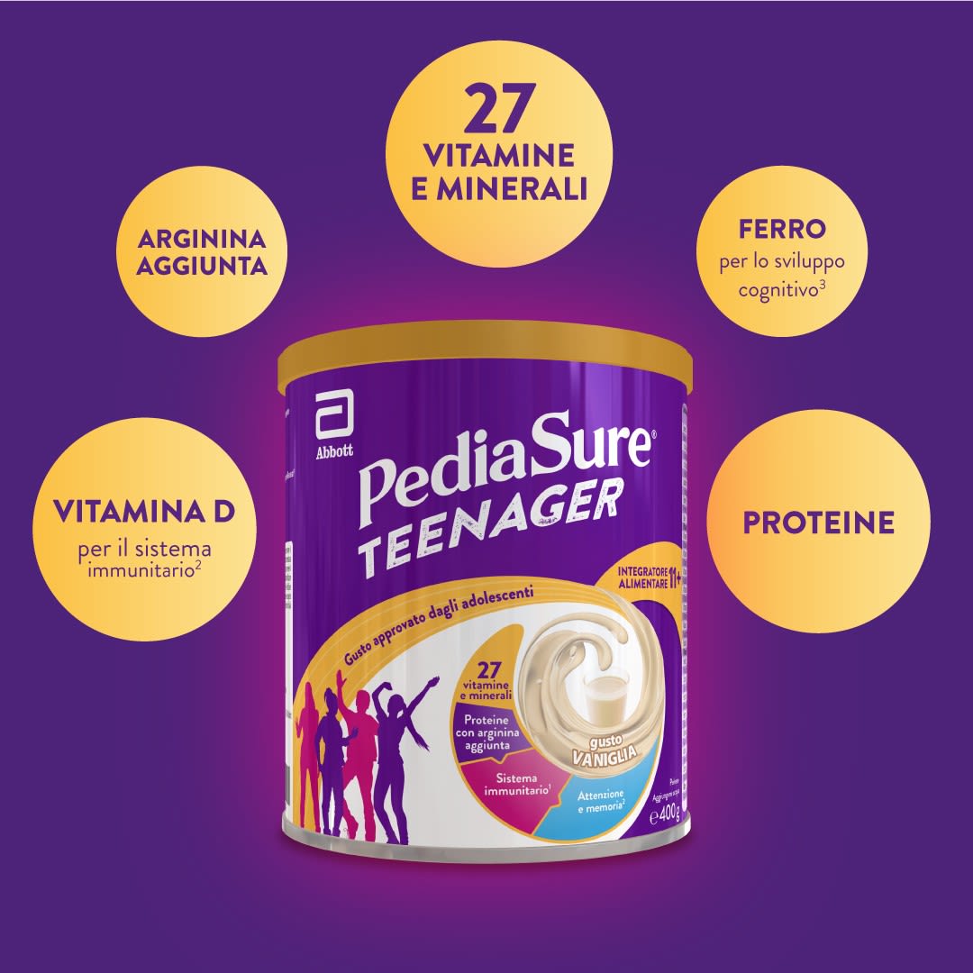 image - 988128955 - PEDIASURE TEENAGER VANIGLIA 400 G - 4776930_3.jpg