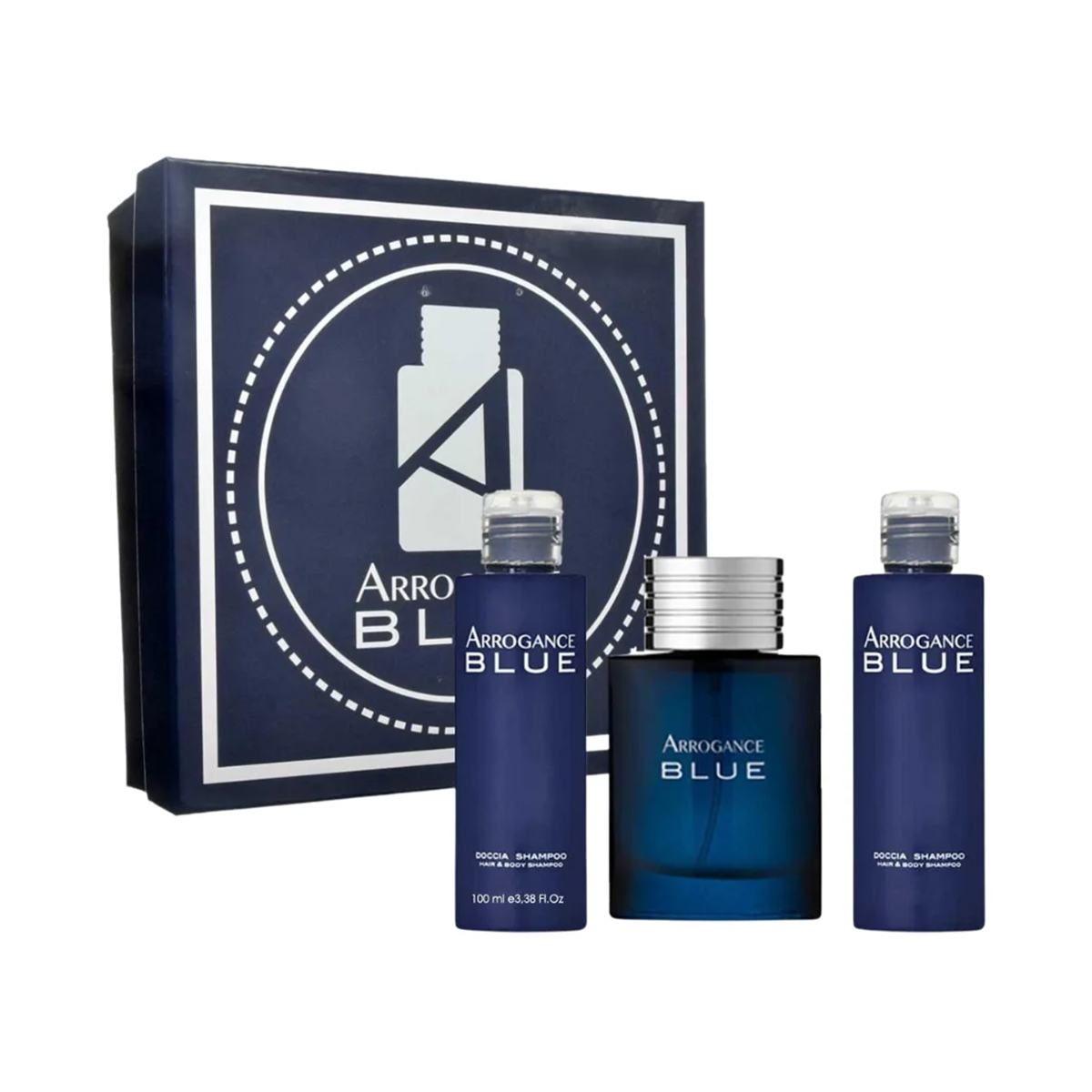 Arrogance Blue Cofanetto Uomo Eau De Toilette 50ml + Doccia gel 2x100ml