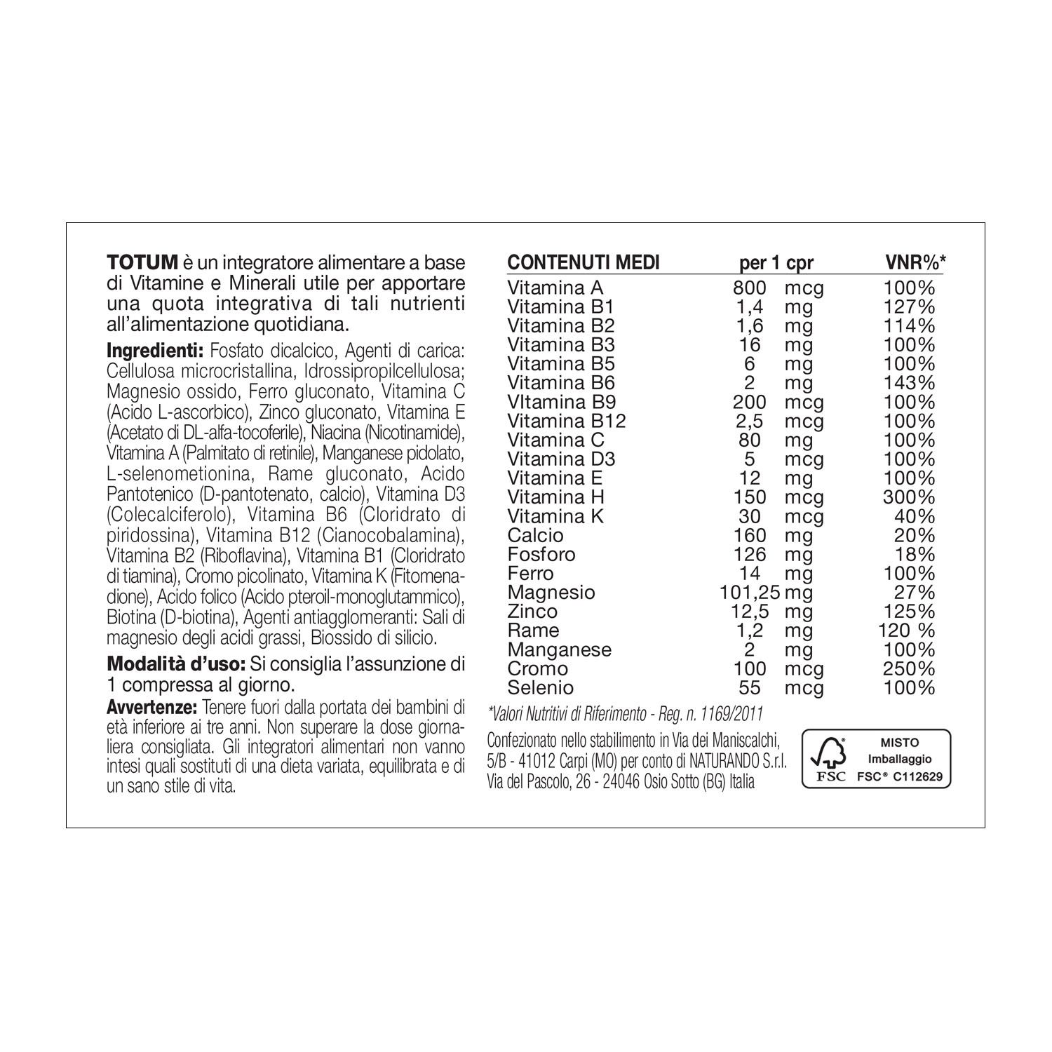 image - 901604037 - Totum Integratore multivitaminico 30 compresse - 4713339_3.jpg