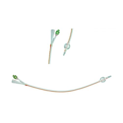 image - 909847307 - Catetere Foley a 2 vie in silicone trasparente con palloncino da 5-10 ml, progettato per il drenaggio urinario. - 4866706_2.jpg
