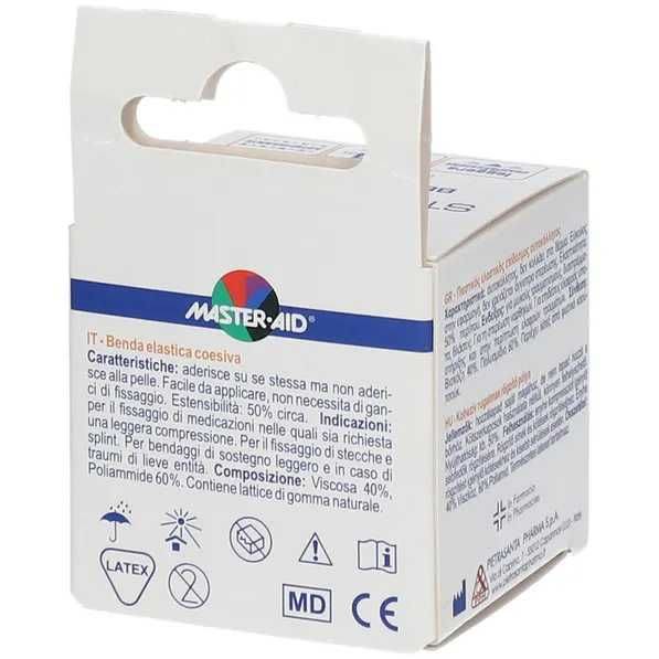 image - 901148357 - Master-Aid Stretchroll Benda Elastica Coesiva 4x4cm - 7878606_2.jpg