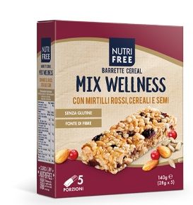 Nutrifree Barrette Cereal Mix Wellness Senza Glutine 5 Porzioni