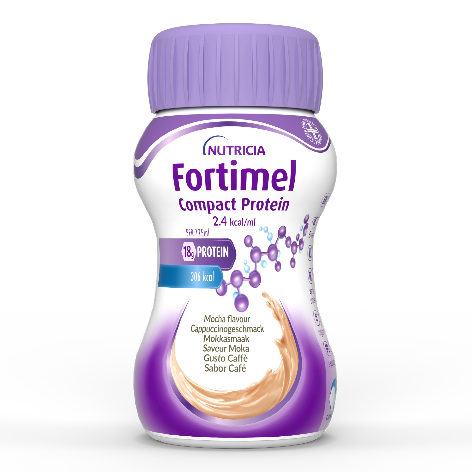 Nutricia Fortimel Compact Protein Caffè Integratore Proteico 4x125ml