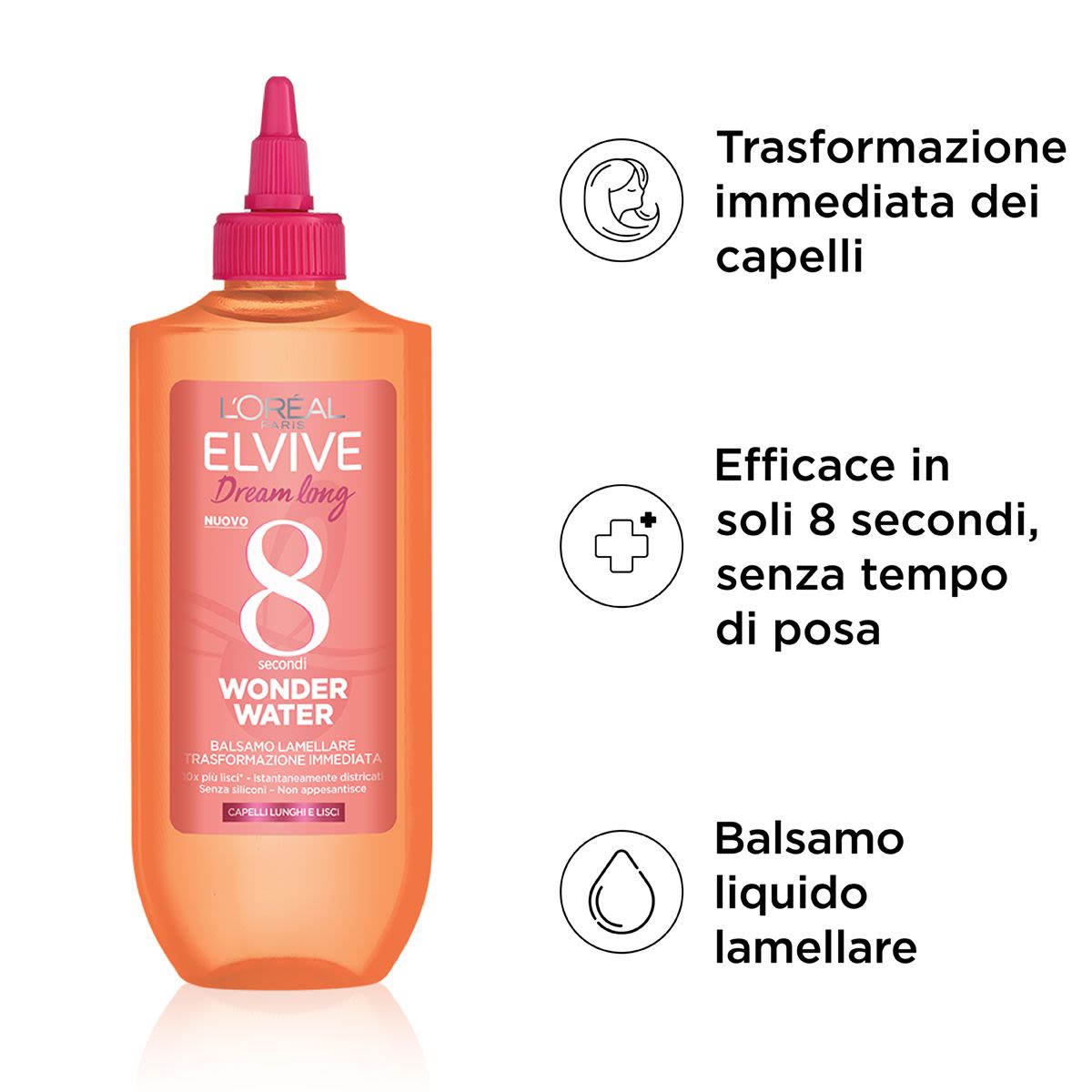 image - 982772966 - Elvive Wonder Water Dream Long Balsamo capelli lunghi lisci 200ml - 4739009_2.jpg