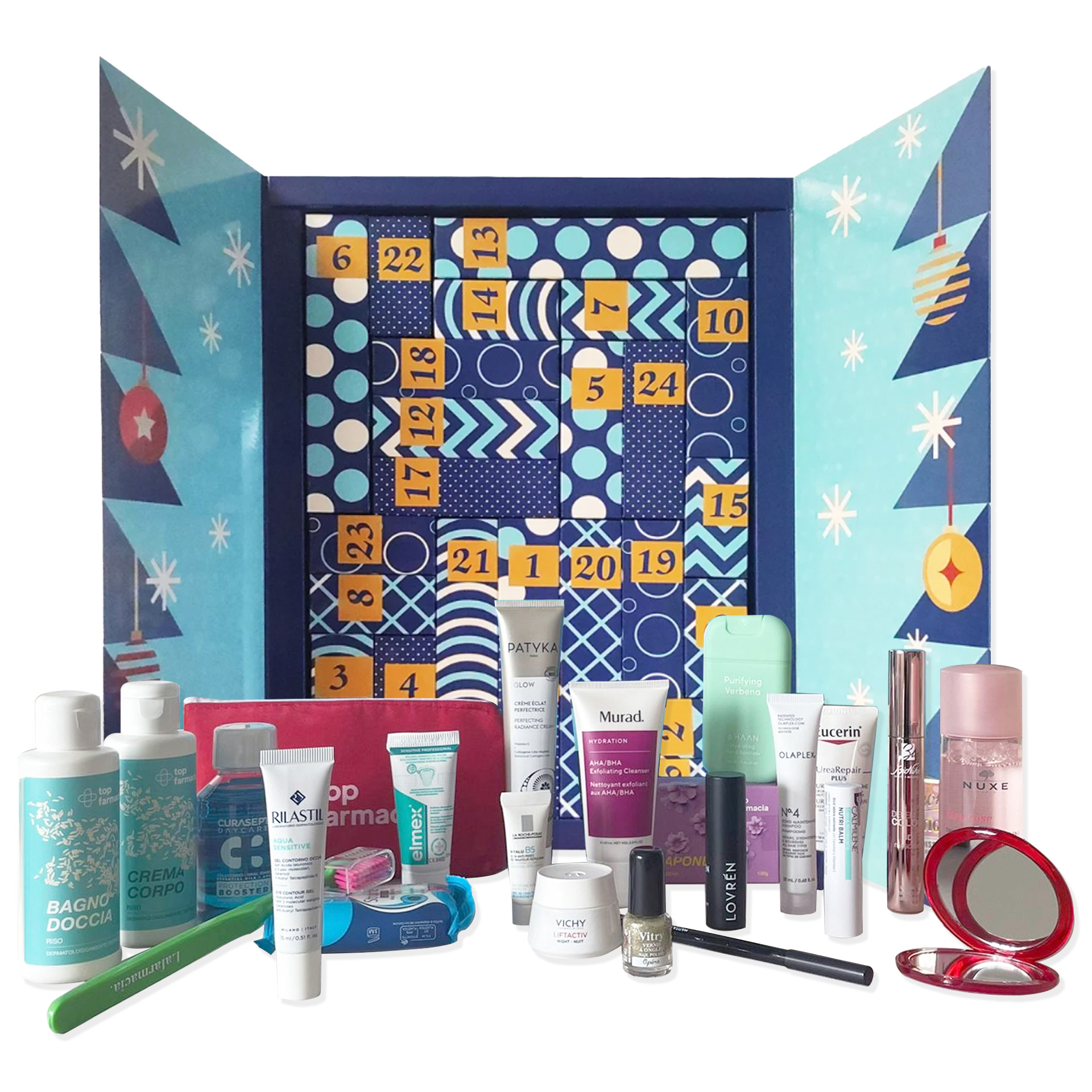 Calendario Avvento 2024 Top Farmacia - 24 Prodotti Per La Cura Della Pelle E L'igiene E Gli Accessori