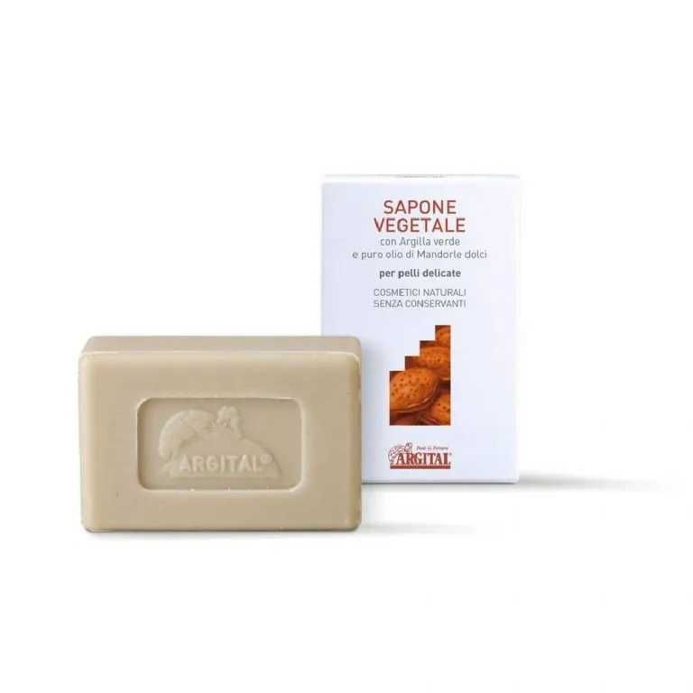 Argital Sapone Vegetale Argilla Verde Mandorle Dolci 100g