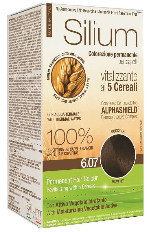 Silium Colorazione Permanente Capelli Crema Nocciola 6.07