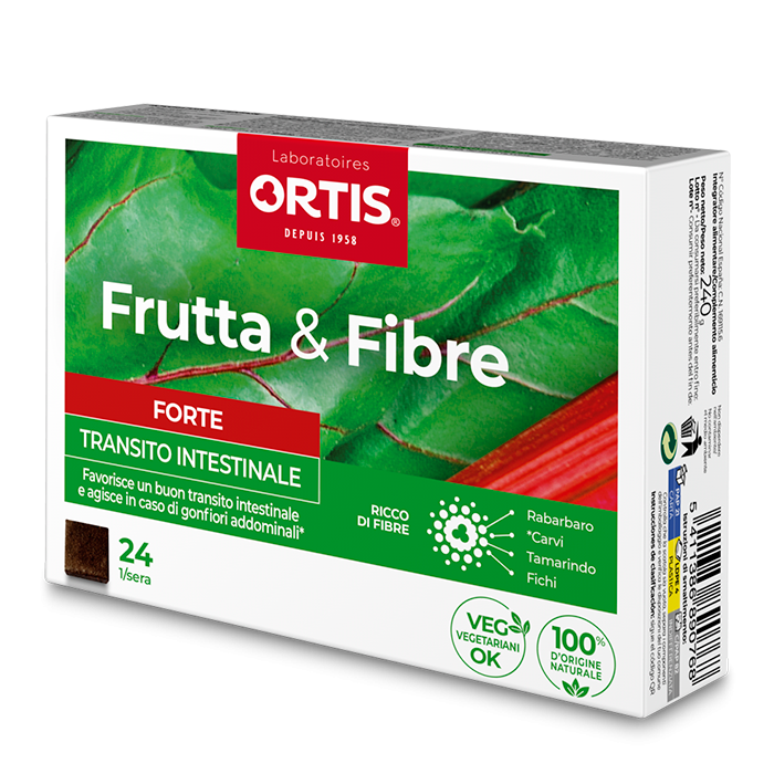 Frutta E Fibre Forte Integratore Transito Intestinale 24 Cubetti