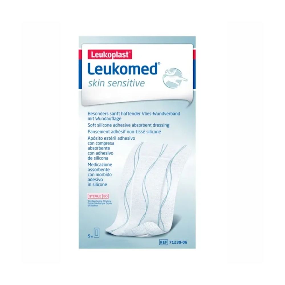image - 984506586 - MEDICAZIONE IN TNT ADESIVO LEUKOMED SKIN SENSITIVE STERILE 5X7,2 CM 5 PEZZI - 4847176_1.jpg