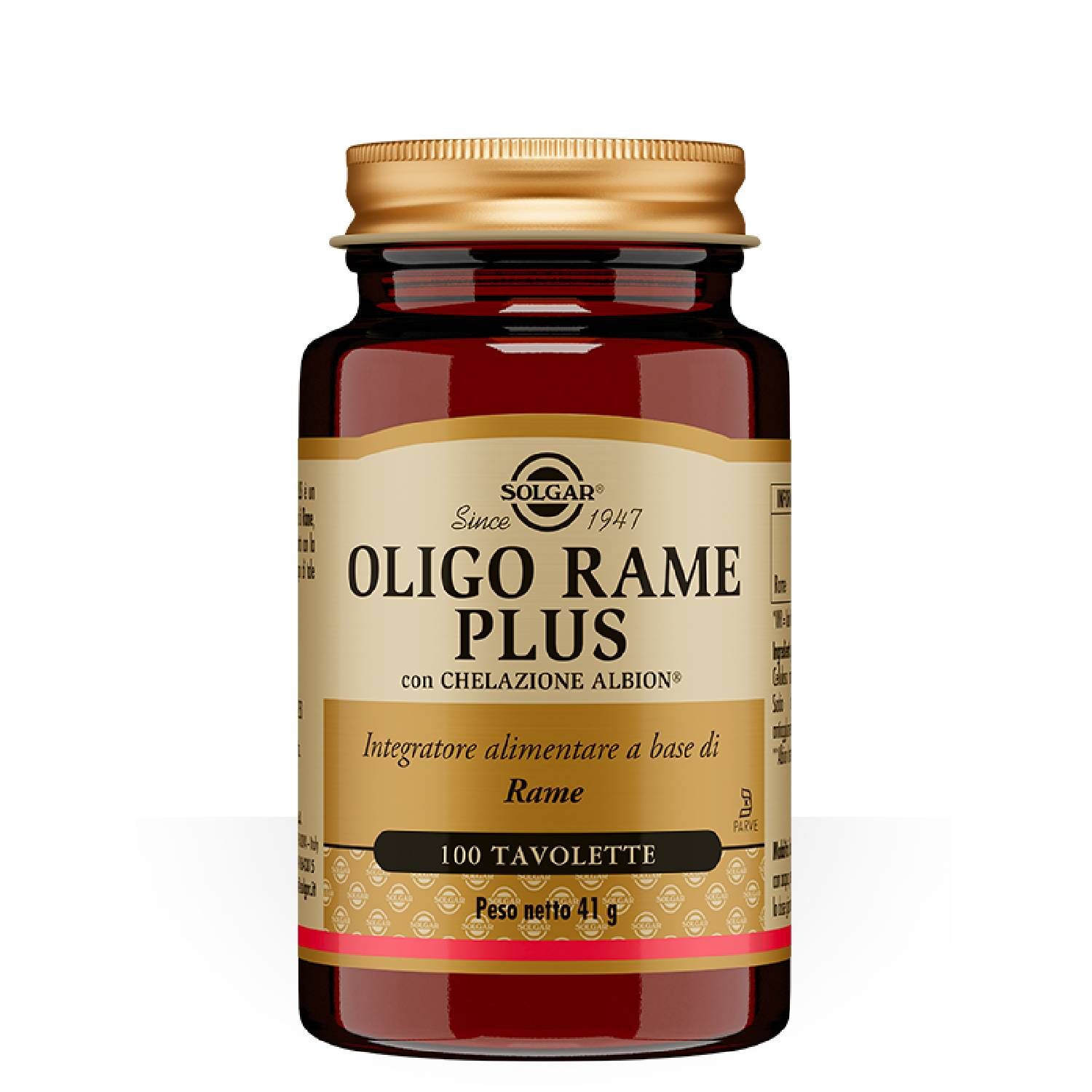 Solgar Oligo Rame Plus Integratore Di Rame 100 Tavolette