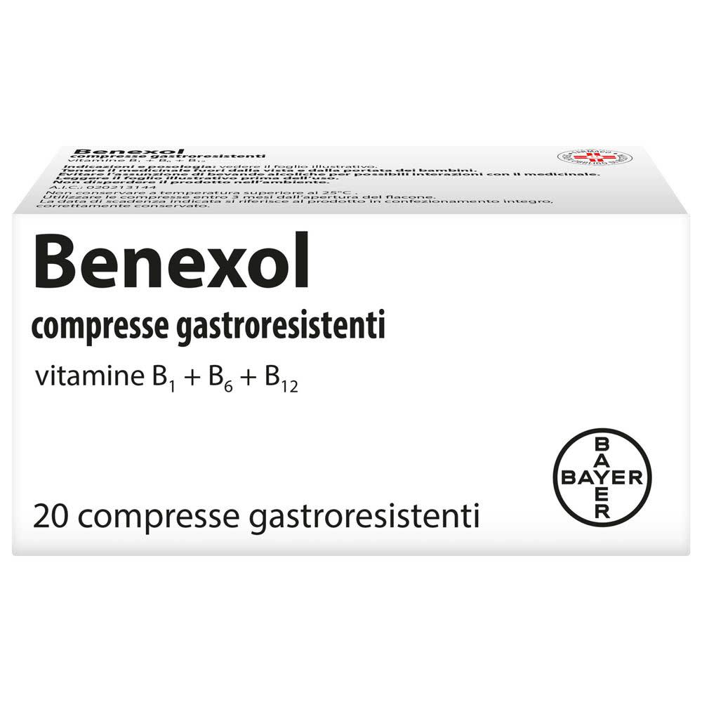 020213144 - Benexol Trattamento per Carenza di Vitamine B a base di Vitamina B1 B6 B12 20 Compresse - 7861265_2.jpg
