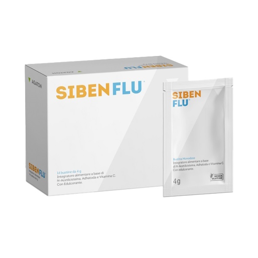 Siben Flu Integratore Tosse E Gola 14 Bustine