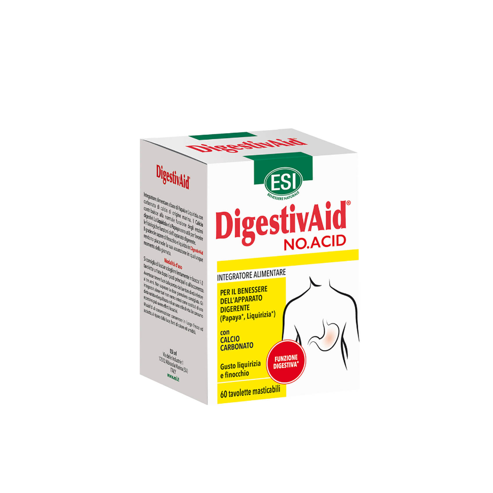 Esi Digestivaid No Acid 60 Tavolette