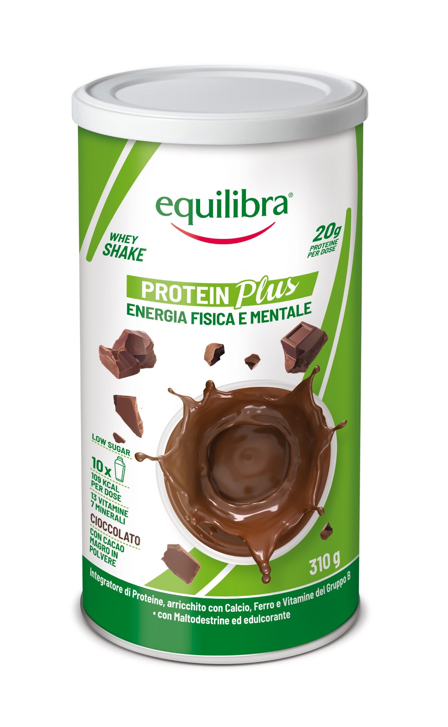 image - 985495833 - Equilibra Protein Plus Shake Cioccolato Integratore Proteine 310g - 4742000_2.jpg