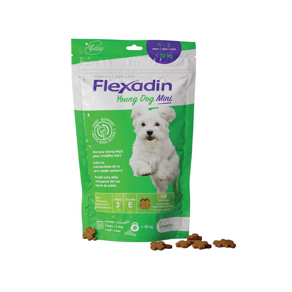 Flexadin Young Mini Mangime Cani 120 Tavolette Appetibili