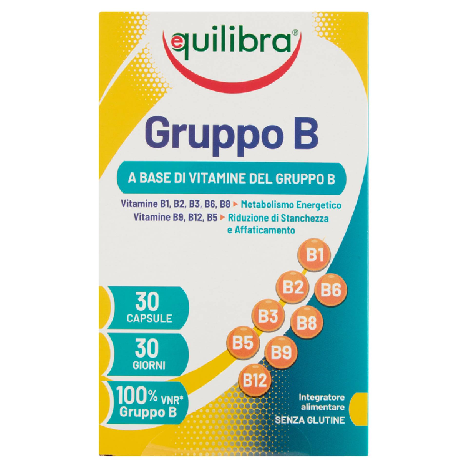 Equilibra Gruppo B Integratore Vitamine B 30 Capsule - Top Farmacia