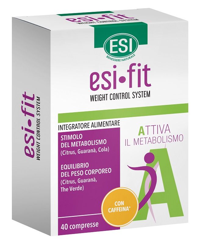 Esi Fit Attiva Intregratore Controllo Del Peso Con Caffeina 40 Compresse