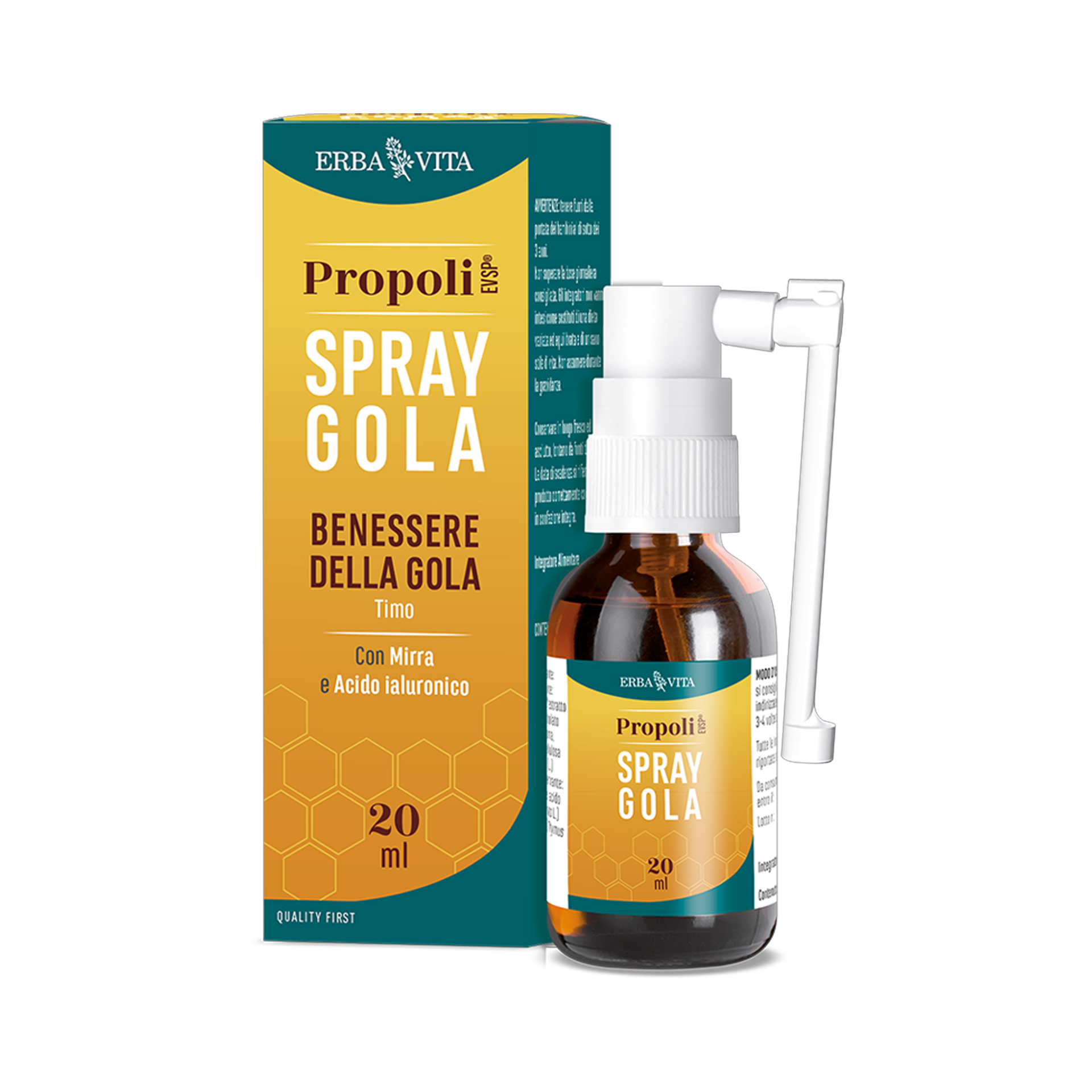 Erba Vita Propoli Spray Gola Mucoadesivo 20ml