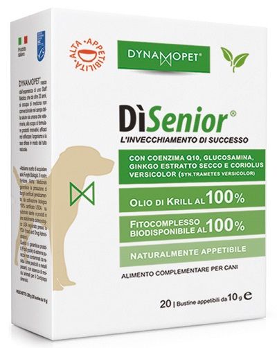 Dynamopet Disenior Alimento Complementare Cane 20 Bustine 10g