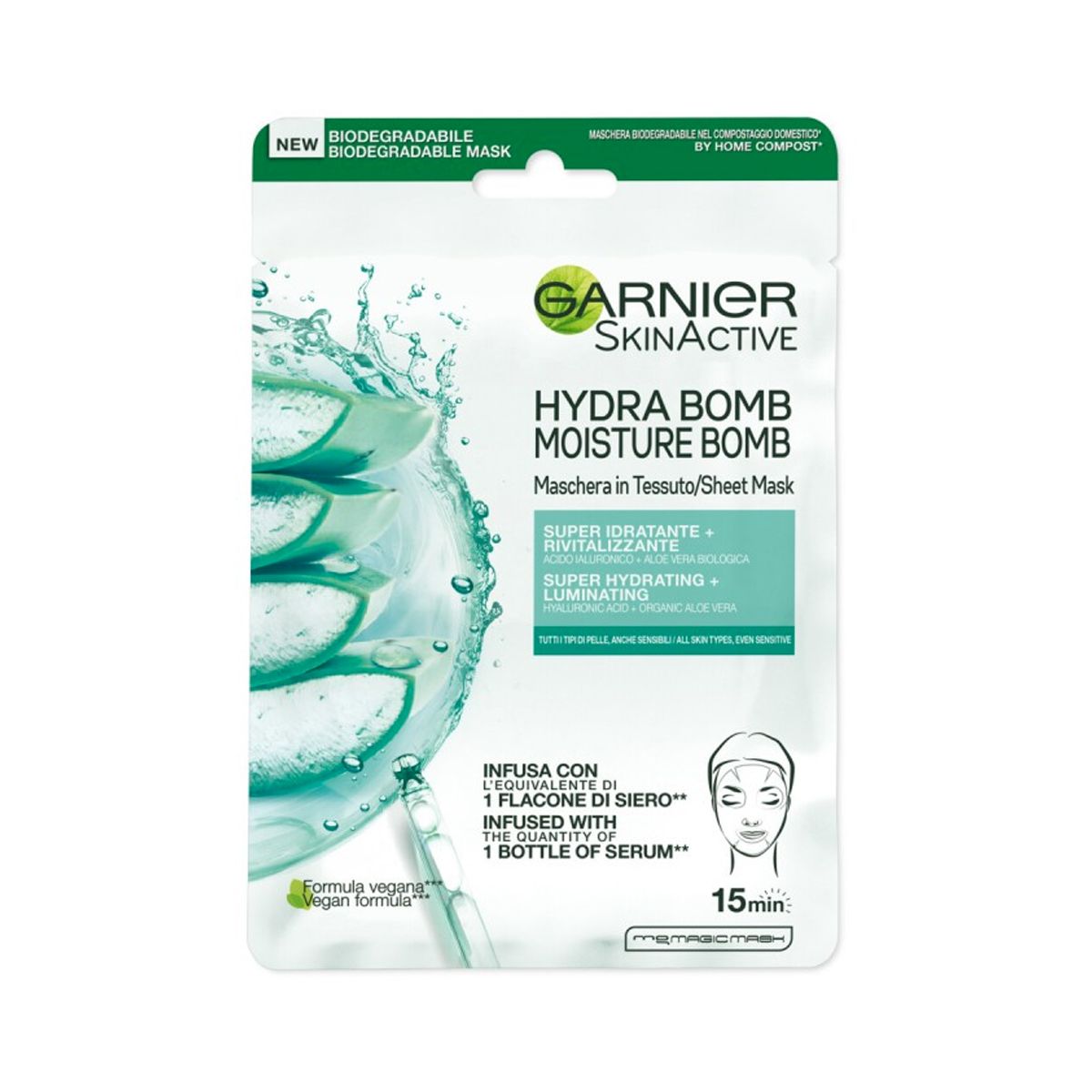 Garnier Maschera Tessuto Hydrabomb Aloe