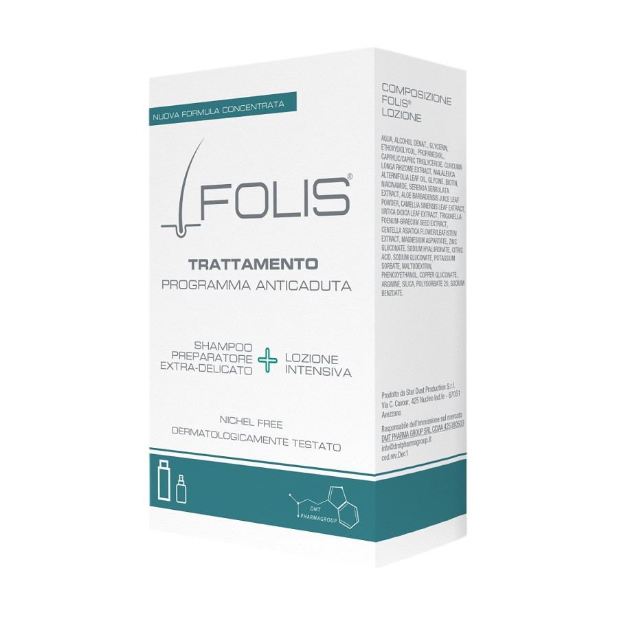 image - 983794102 - Folis Trattamento 1 Lozione 100ml + 1 Shampoo 200ml &egrave; un programma anticaduta che include uno shampoo delicato per lavaggi frequenti e una lozione intensiva da applicare quotidianamente sul cuoio capelluto. - 4869375_2.jpg