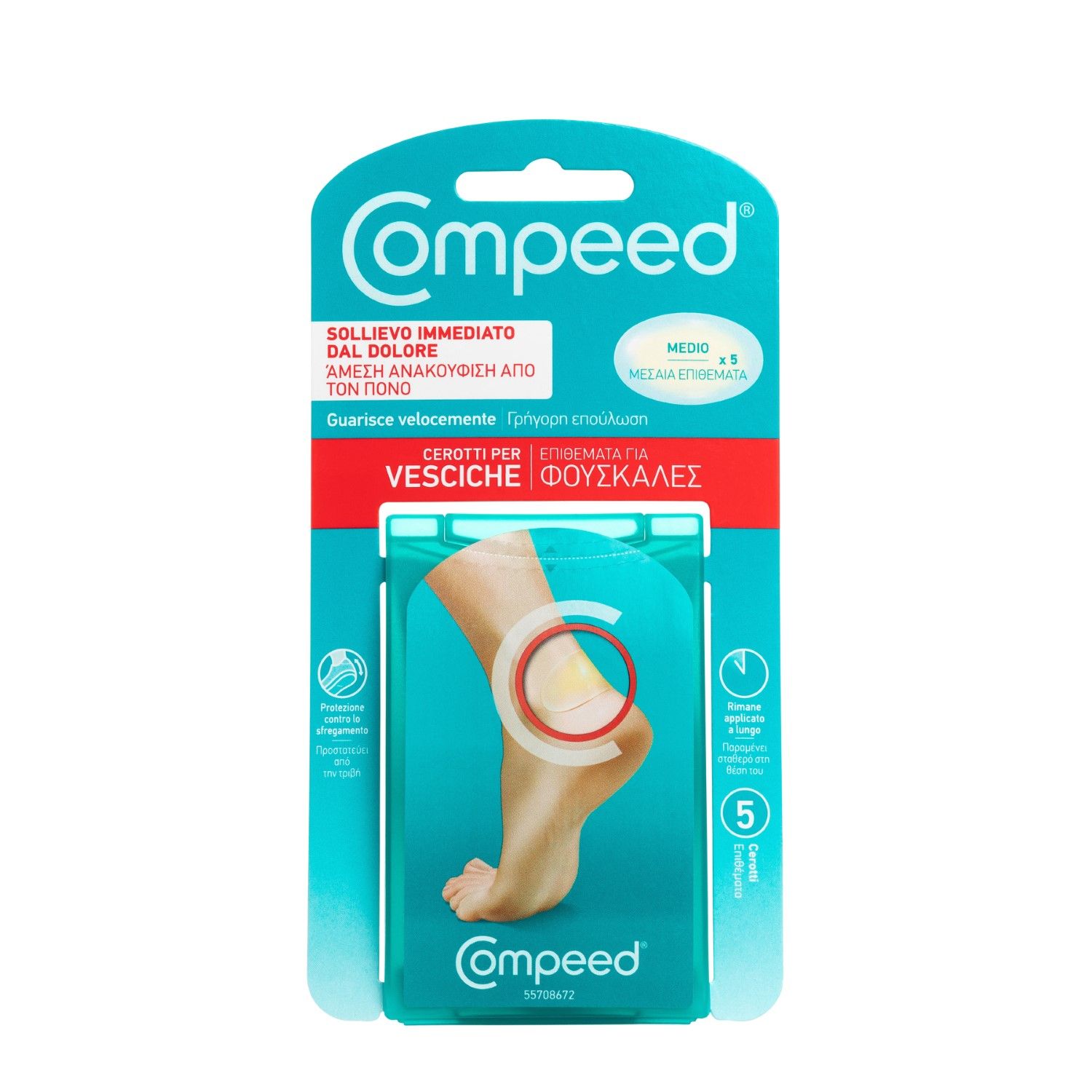 Compeed Cerotti Per Vesciche Medio 5 Pezzi