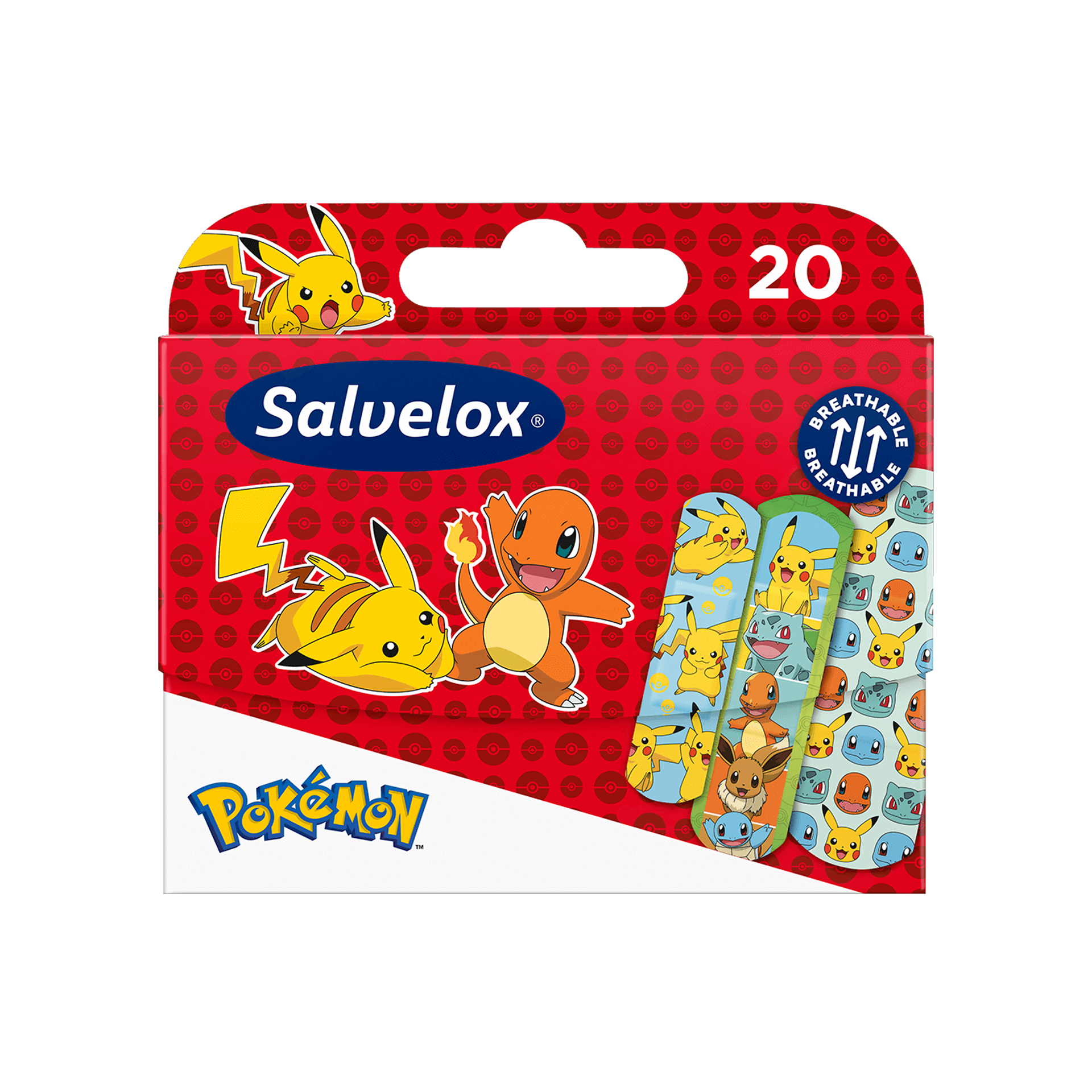 Salvelox Cerotti Pokemon 20 Pezzi