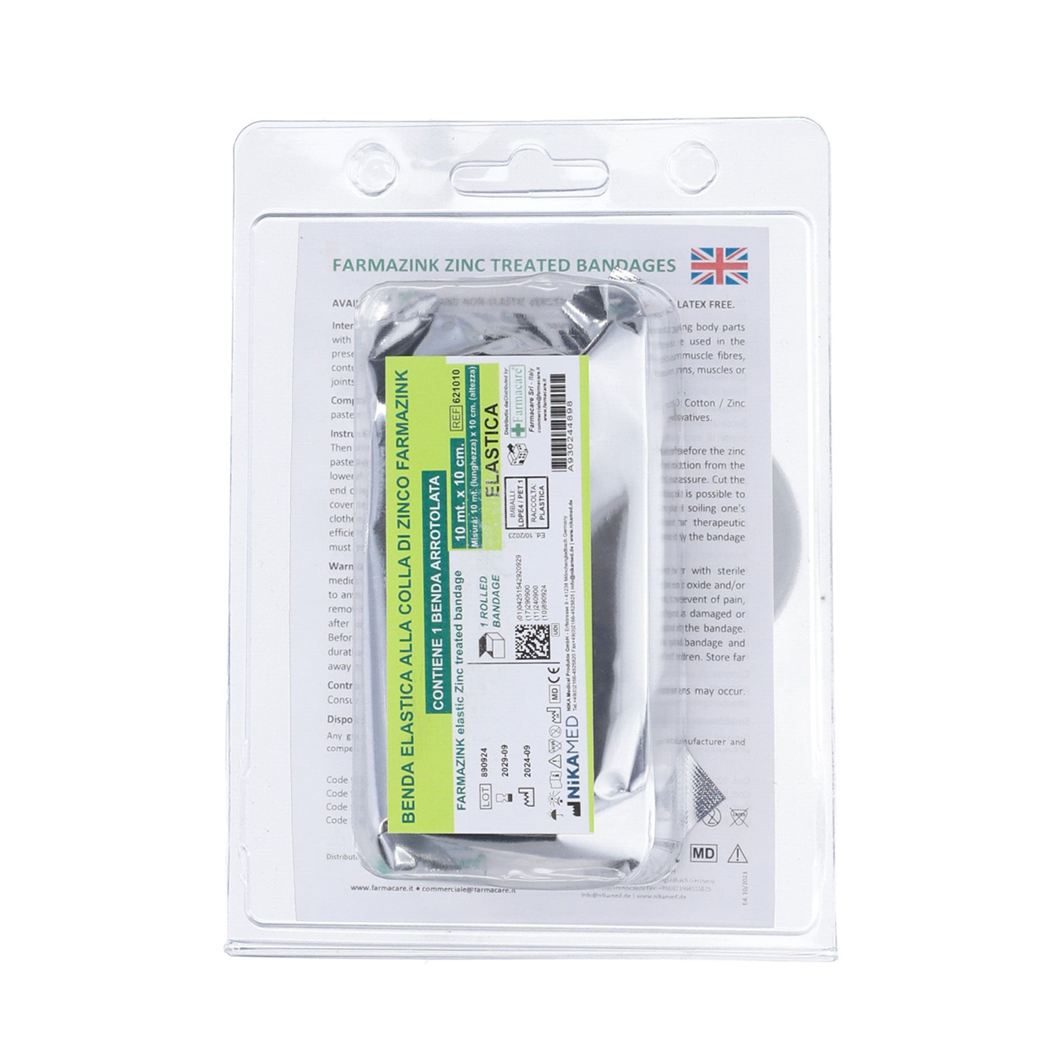 image - 930244898 - Benda elastica con ossido di zinco che favorisce il supporto e la protezione della cute, utile in caso di traumi e infiammazioni. - 0007029_2.jpg