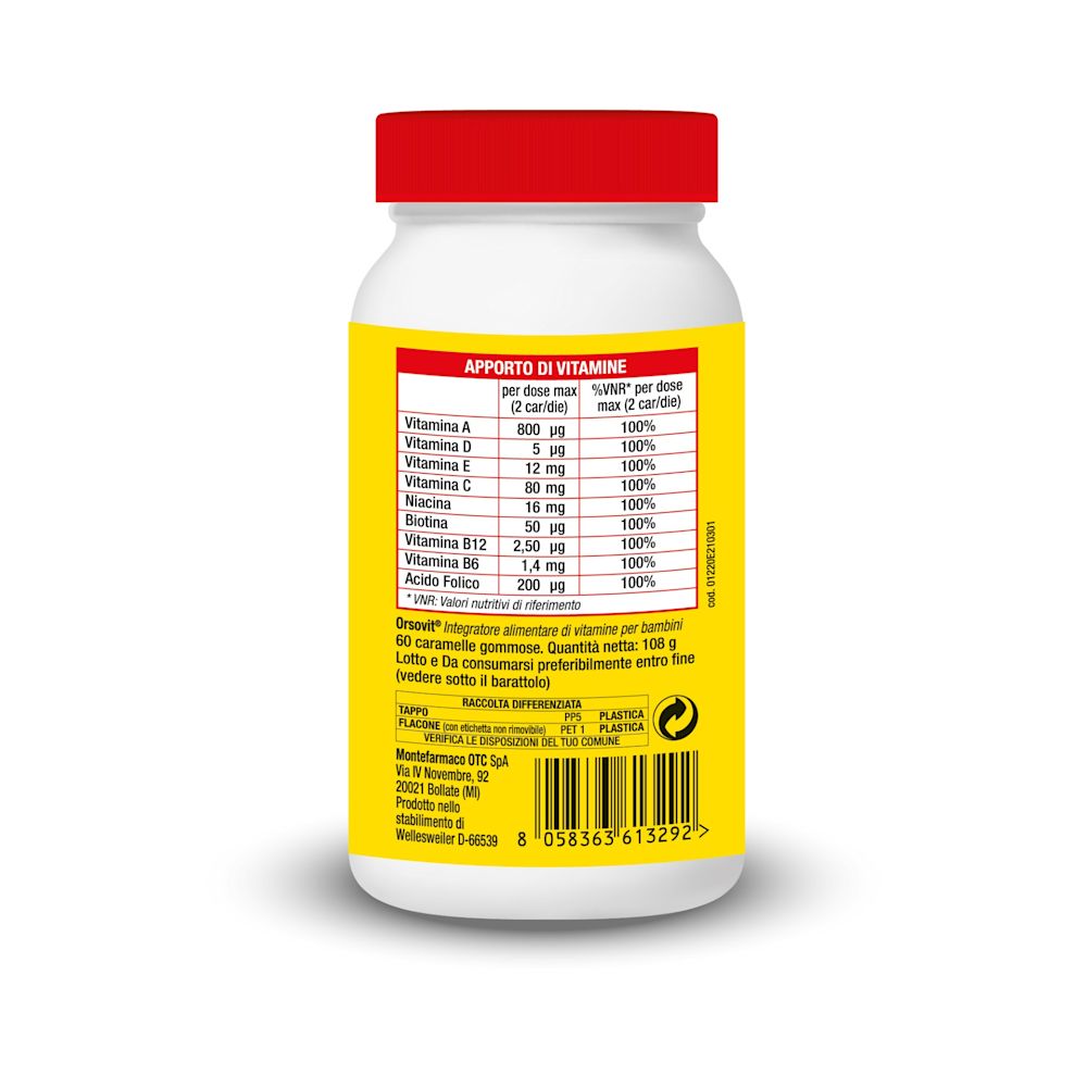 image - 902535994 - ORSOVIT CARAMELLE GOMMOSE VITAMINA BB SENZA GLUTINE 60 PEZZI - 7871944_7.jpg