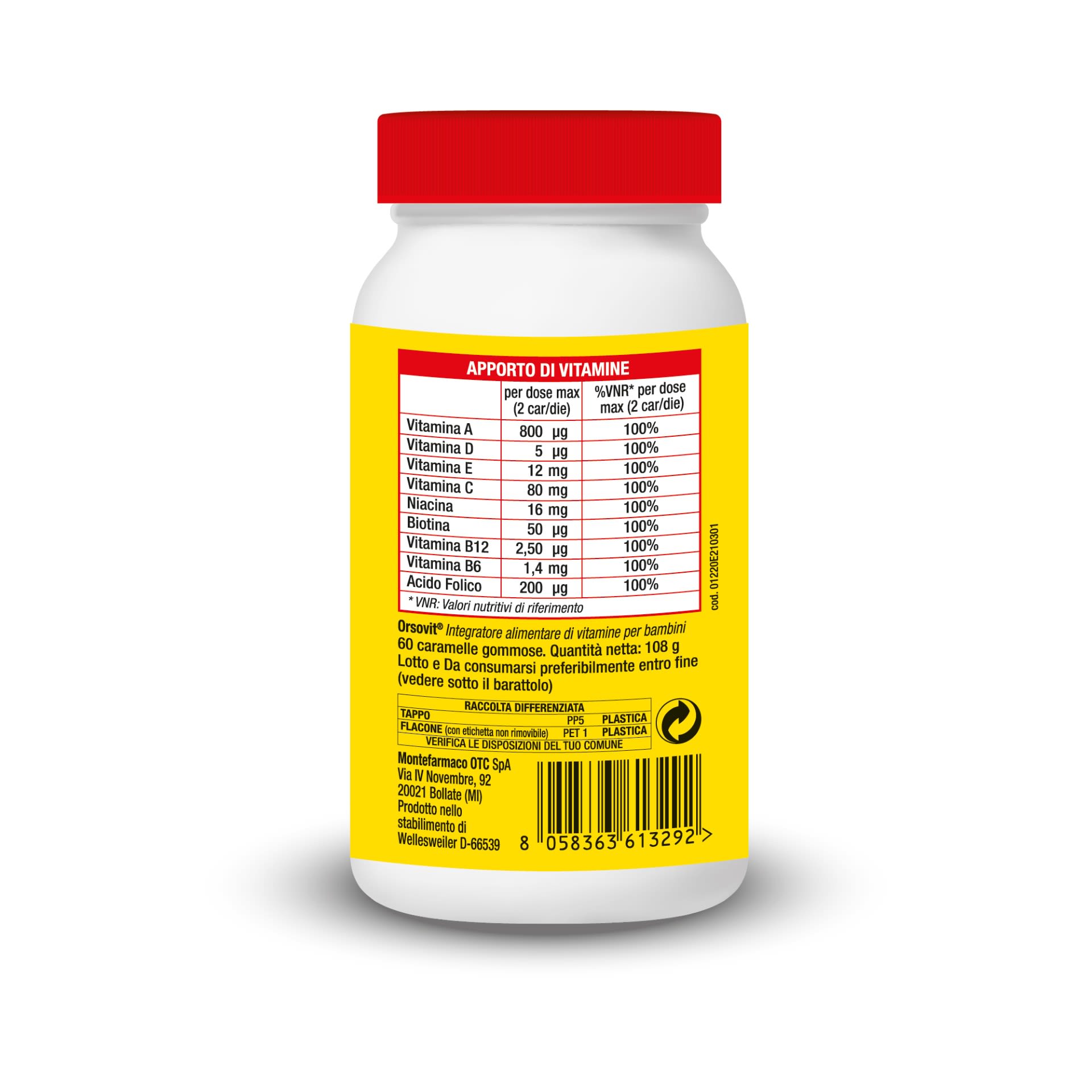 image - 902535994 - ORSOVIT CARAMELLE GOMMOSE VITAMINA BB SENZA GLUTINE 60 PEZZI - 7871944_7.jpg