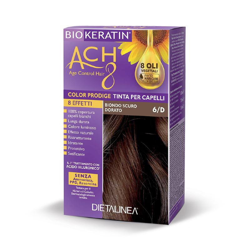 Biokeratin Ach8 Tinta Per Capelli Biondo Scuro Dorato 6d