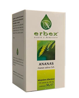 Erbex Ananas 380mg 100 Capsule