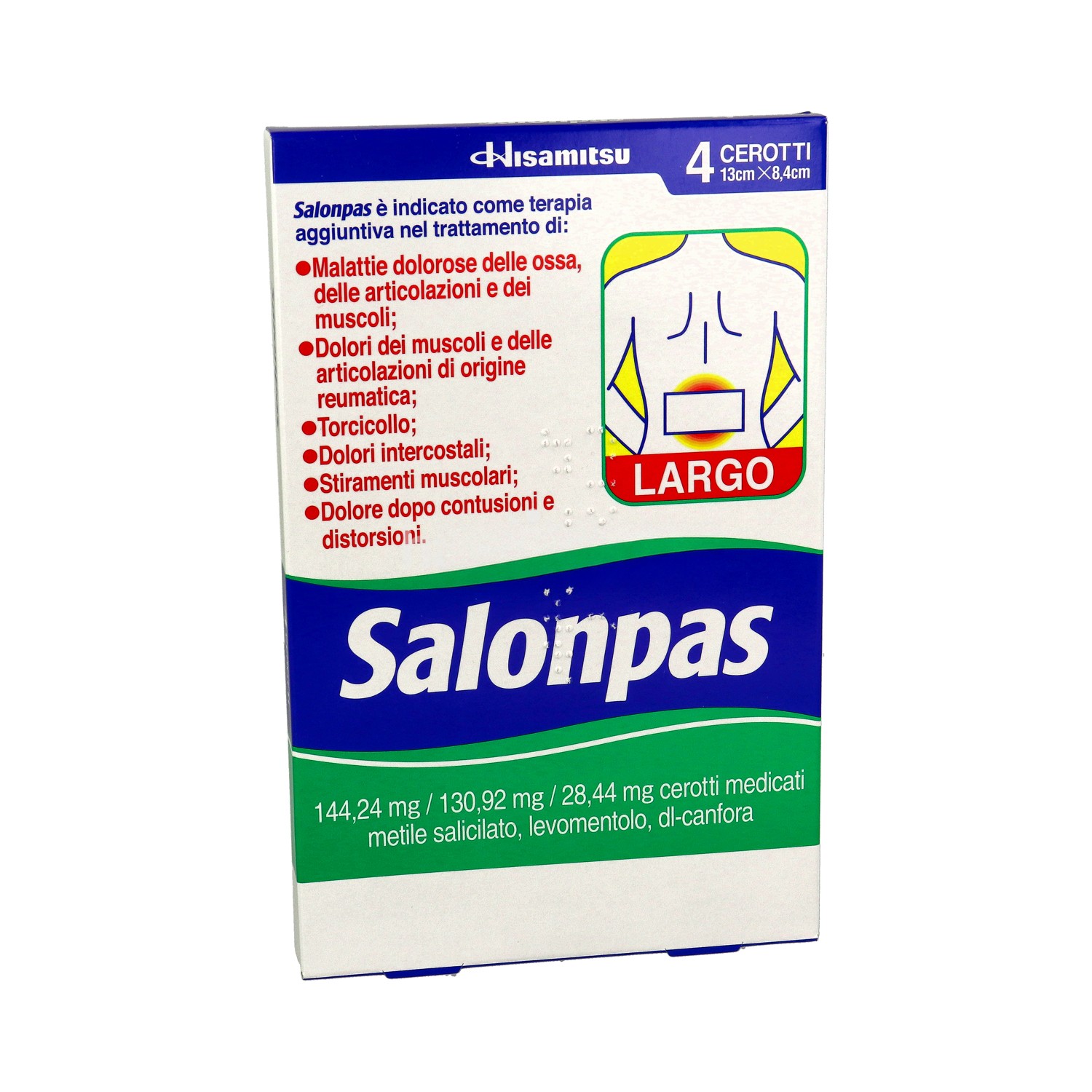 image - 022511238 - SALONPAS*4 cerotti medicati 144,42 mg/130,92 mg/28,44 mg larghi 13 x 8,4 cm - 4854865_1.jpg