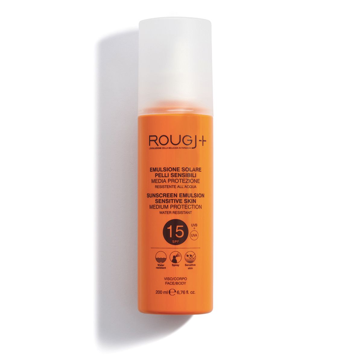 Rougj Emulsione Solare Pelli Sensibili SPF 15 200ml