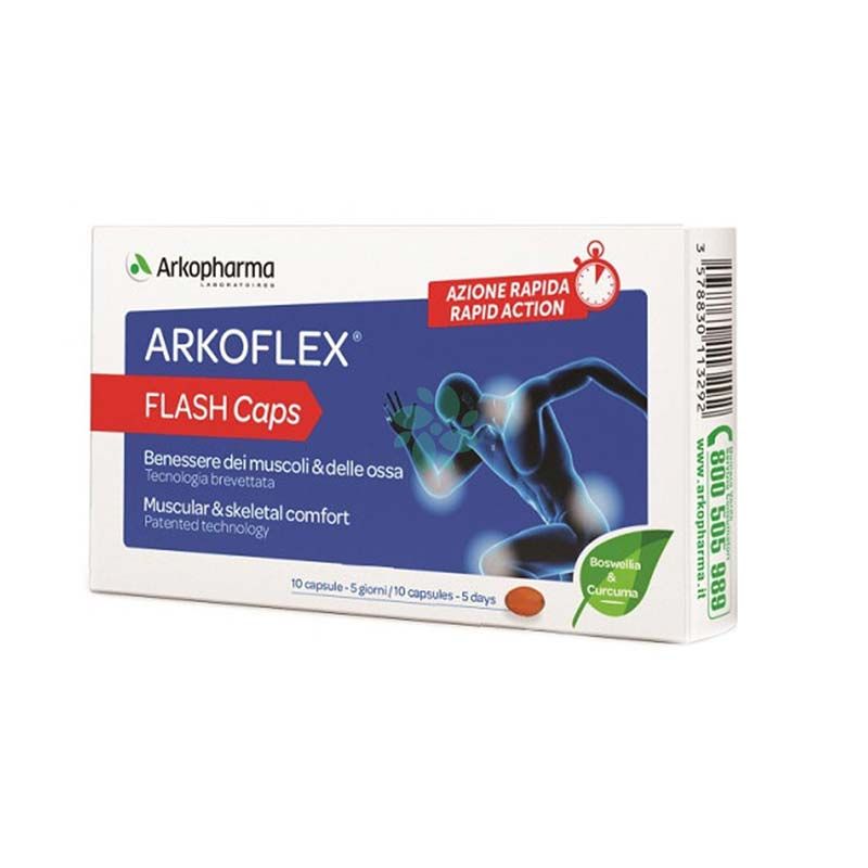 Arkoflex Flash Caps Integratore Benessere Delle Ossa 10 Capsule