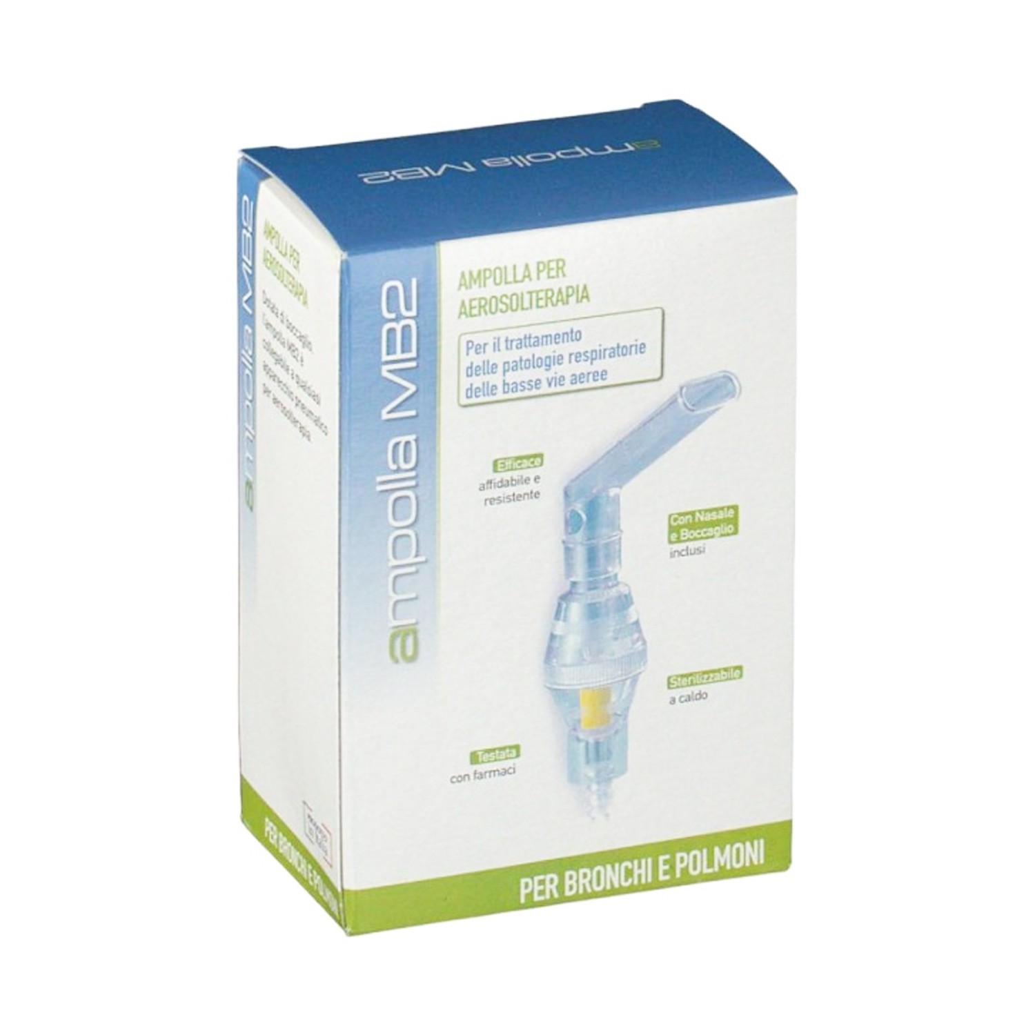 image - 901041968 - Ampolla MB2 per aerosolterapia, realizzata in policarbonato, sterilizzabile a caldo, adatta a nebulizzatori con pressione e flussi medio-alti, include boccaglio e nasale. - 7868660_2.jpg