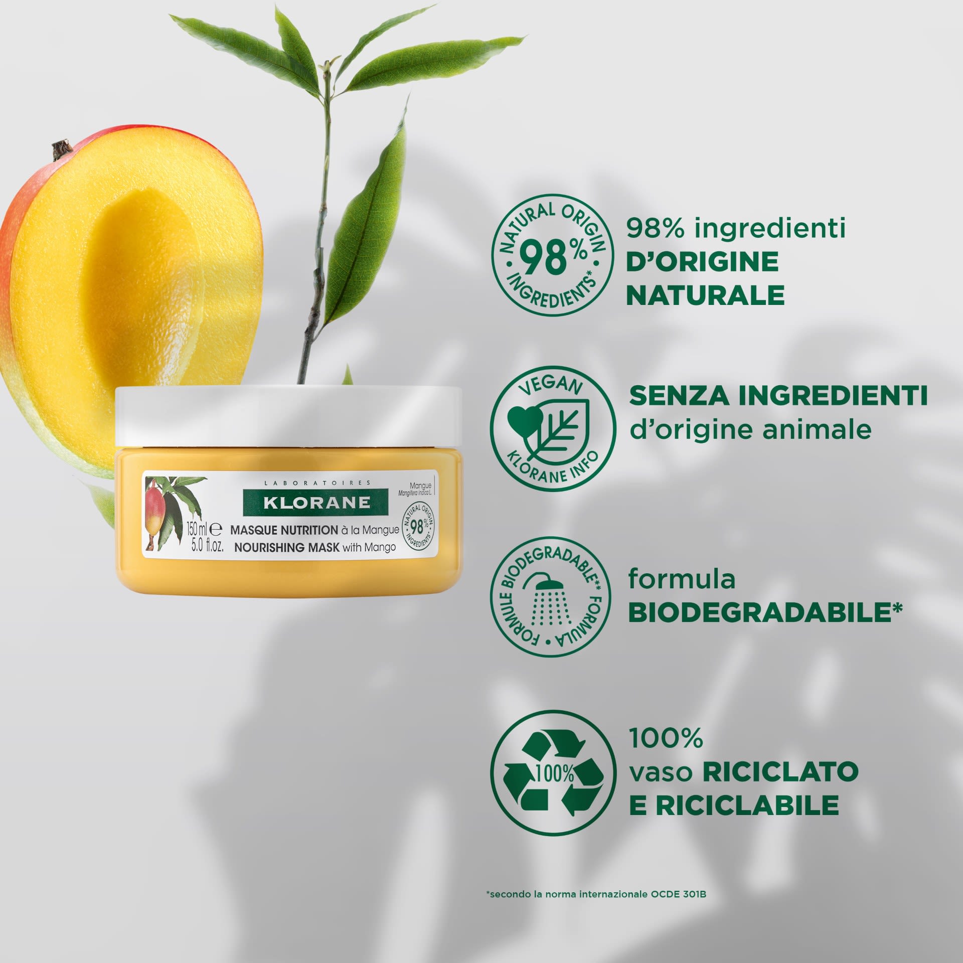 image - 981391129 - KLORANE MASCHERA NUTRITIVA AL MANGO 150 ML - 4706489_8.jpg