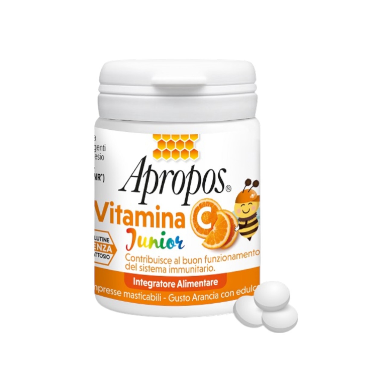 image - 951160290 - Integratore alimentare in compresse masticabili per bambini, supporta il sistema immunitario con vitamina C. Senza glutine e lattosio, una compressa al giorno. - 4862898_2.jpg